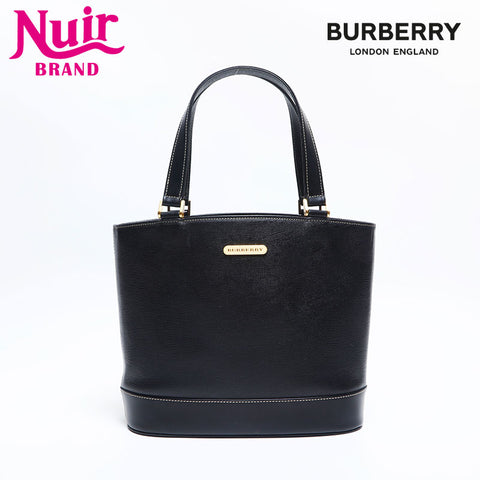 BURBERRY leather Handbag black WS14796