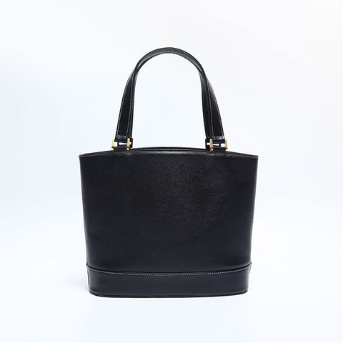 BURBERRY leather Handbag black WS14796