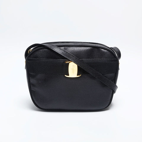 Salvatore Ferragamo Varra Sac à épaule noire WS14797