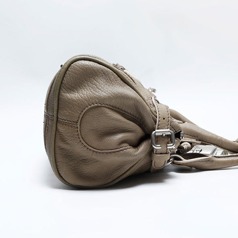Chloe Paddington Boston Padlock Key Shoulder Bag beige WS14798