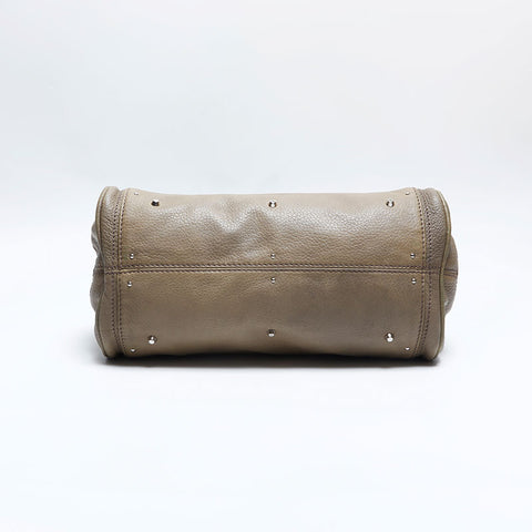 Chloe Paddington Boston Padlock Key Shoulder Bag beige WS14798