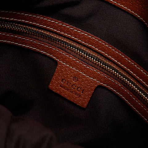 GUCCI New Jackie GG Canvas Shoulder Bag Brown WS14799