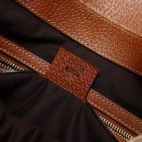 GUCCI New Jackie GG Canvas Shoulder Bag Brown WS14799