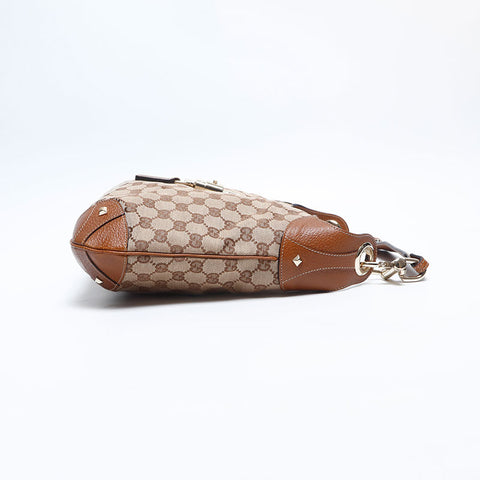 GUCCI New Jackie GG Canvas Shoulder Bag Brown WS14799