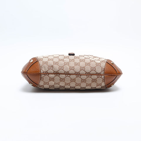 GUCCI New Jackie GG Canvas Shoulder Bag Brown WS14799