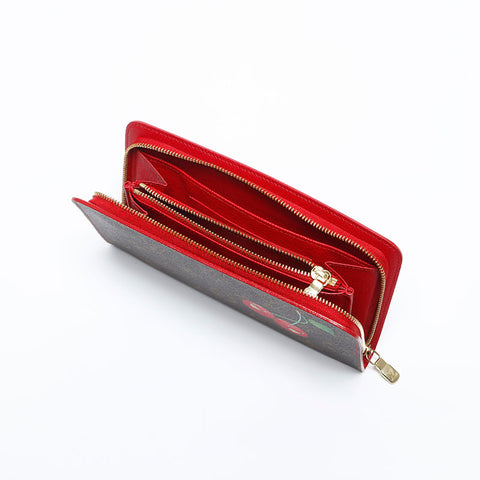 Louis Vuitton Louis Vuitton Monogram Murakami Takashi Cherry Long Wallet Brown WS14801