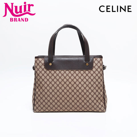 セリーヌ CELINE マカダム ハンドバッグ ブラウン WS14804