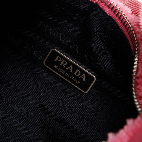 Prada Edition 2000 Terry Mini Bag Sac à bandoulière rose WS14806