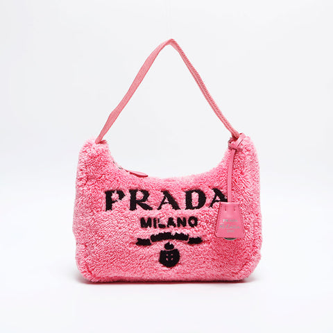 Prada Edition 2000 Terry Mini Bag Sac à bandoulière rose WS14806