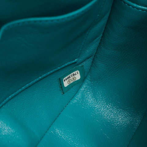 Chanel Chanel n ° 17 Matelasse Sac à épaule verte WS14808