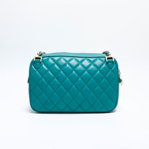 Chanel Chanel n ° 17 Matelasse Sac à épaule verte WS14808