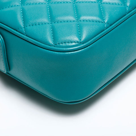 Chanel Chanel n ° 17 Matelasse Sac à épaule verte WS14808