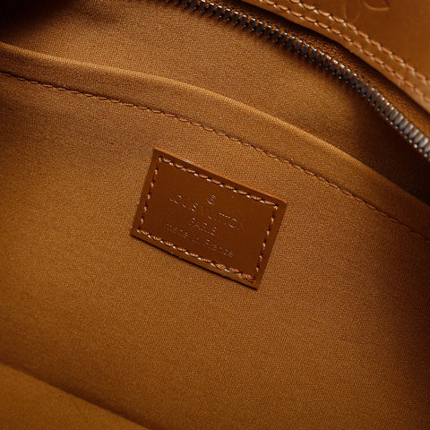 LOUIS VUITTON Shelton Monogram Handbag gold WS14816