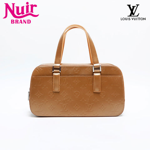 LOUIS VUITTON Shelton Monogram Handbag gold WS14816