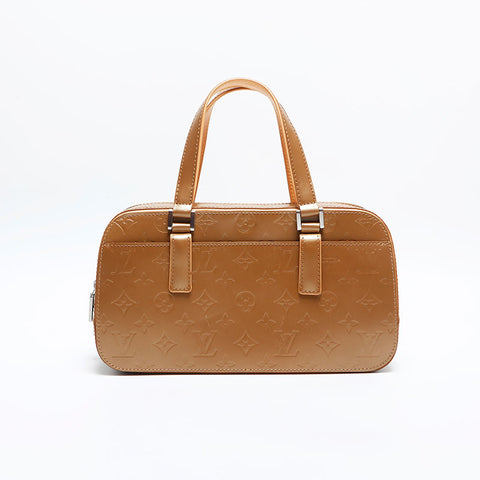 LOUIS VUITTON Shelton Monogram Handbag gold WS14816