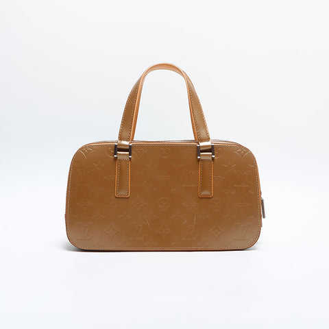 LOUIS VUITTON Shelton Monogram Handbag gold WS14816