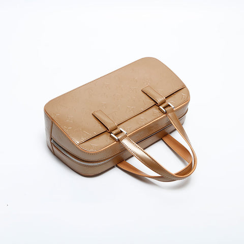 LOUIS VUITTON Shelton Monogram Handbag gold WS14816