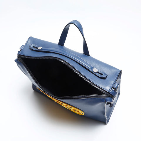 FENDI Louis FF Stamp 2way Shoulder Bag Navy WS14817