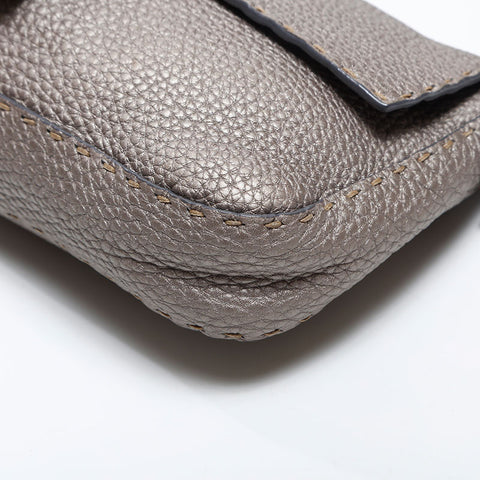FENDI Mamma Bucket Selleria Leather Shoulder Bag gold WS14819