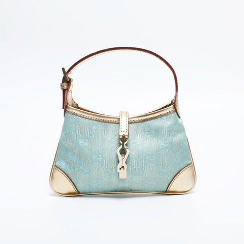グッチ GUCCI ジャッキー ミニ GGキャンバス ハンドバッグ グリーン WS14820