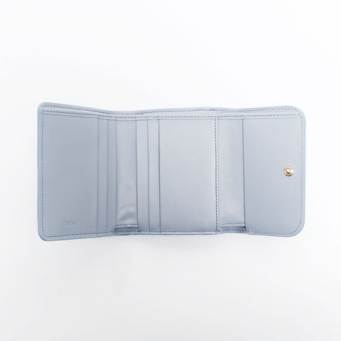 Chloe Chloe Sense Logo 3-Fold Double Hook Tri-fold wallet blue WS14823