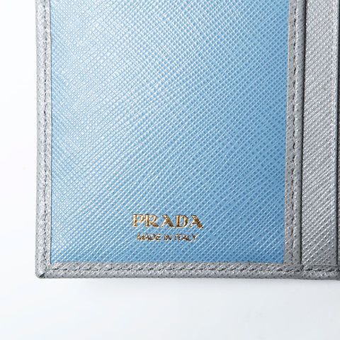 Prada Saffiano长钱包灰色WS14824