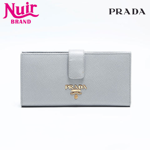Prada Saffiano长钱包灰色WS14824