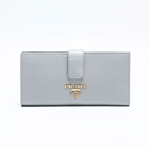 PRADA SAFFIANO Long portefeuille gris WS14824
