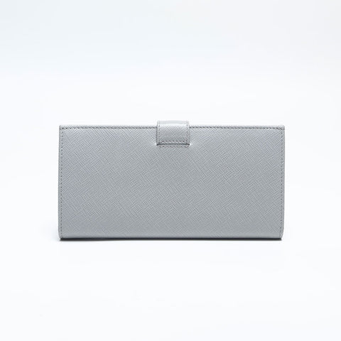 Prada Saffiano长钱包灰色WS14824