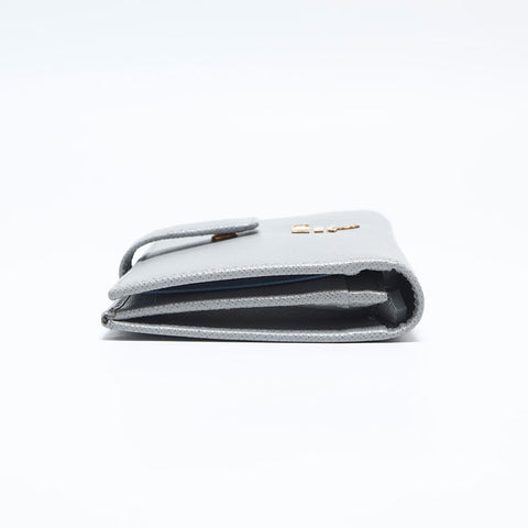 Prada Saffiano长钱包灰色WS14824