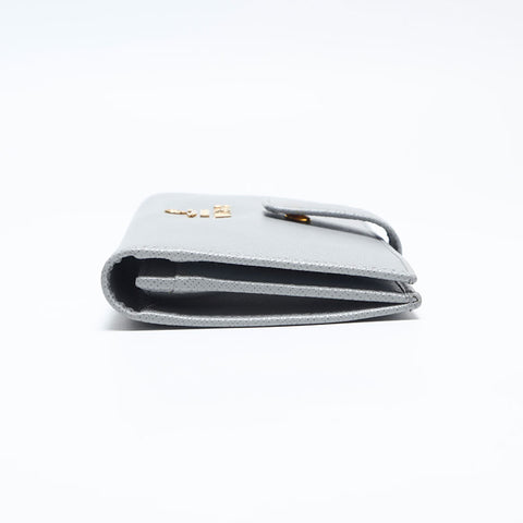 Prada Saffiano长钱包灰色WS14824