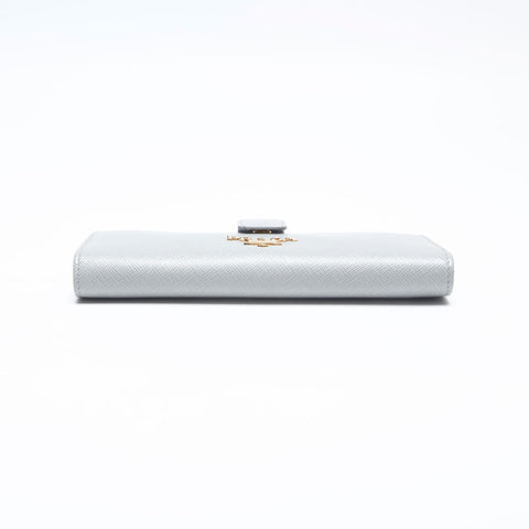 Prada Saffiano长钱包灰色WS14824