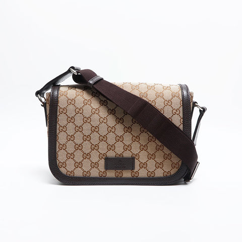 GUCCI GG canvas Shoulder Bag Brown WS14826