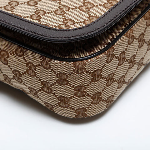 GUCCI GG canvas Shoulder Bag Brown WS14826