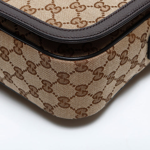 GUCCI GG canvas Shoulder Bag Brown WS14826