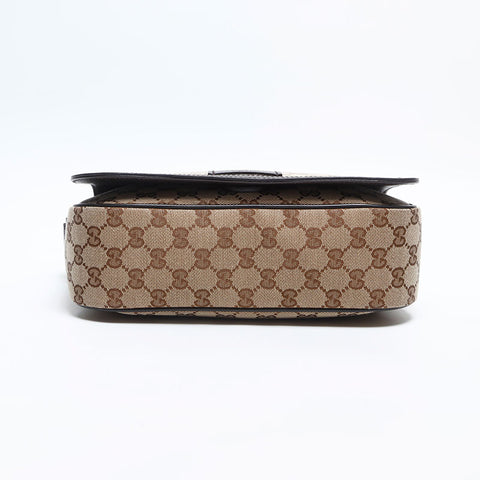 GUCCI GG canvas Shoulder Bag Brown WS14826