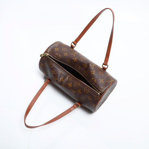 ルイ・ヴィトン LOUIS VUITTON パピヨン PM モノグラム ハンドバッグ ブラウン WS14828