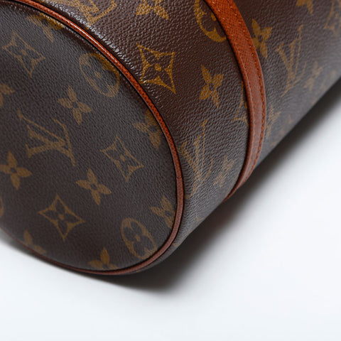 ルイ・ヴィトン LOUIS VUITTON パピヨン PM モノグラム ハンドバッグ ブラウン WS14828