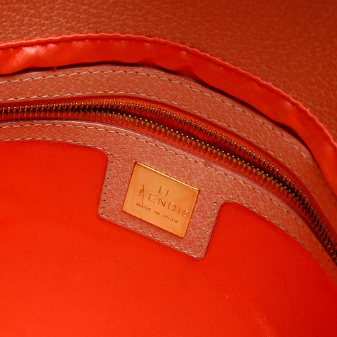 FENDI Mamma Bucket Leather Shoulder Bag pink WS14830