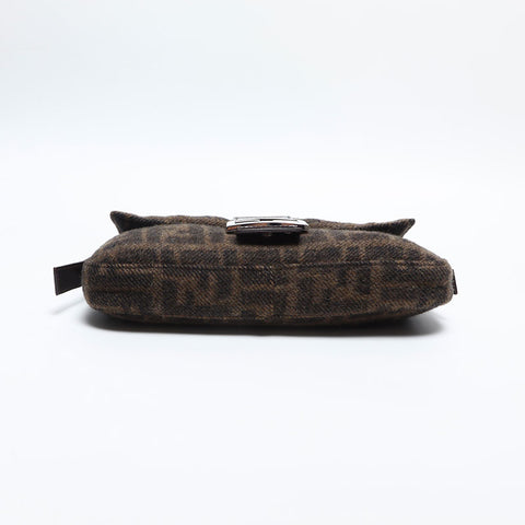 FENDI Zucca mamma bucket Shoulder Bag Brown WS14831
