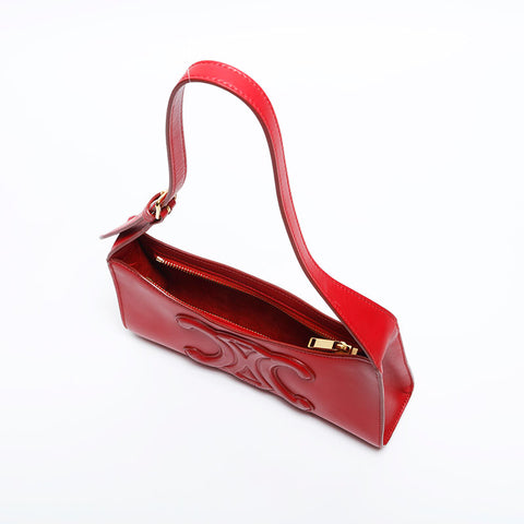 CELINE Triomphe Shoulder Bag Red WS14832