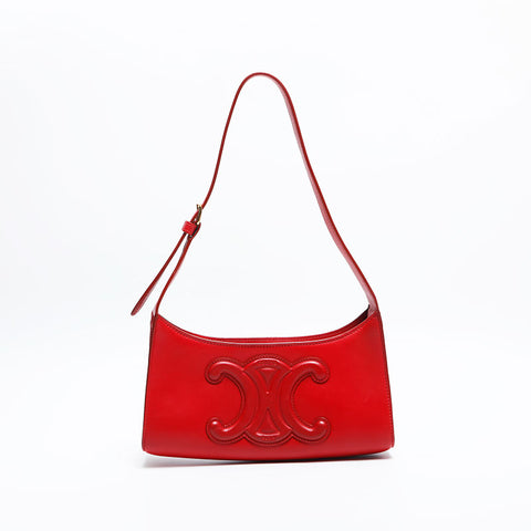 CELINE Triomphe Shoulder Bag Red WS14832