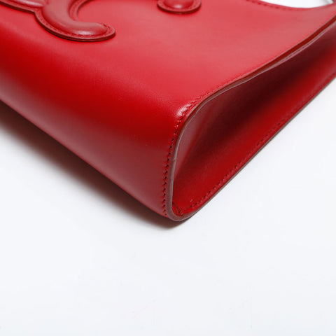 CELINE Triomphe Shoulder Bag Red WS14832