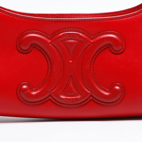 CELINE Triomphe Shoulder Bag Red WS14832