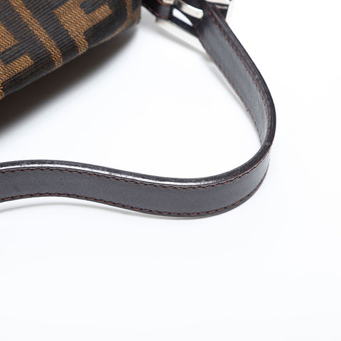 FENDI Zucca mamma bucket Shoulder Bag Brown WS14834