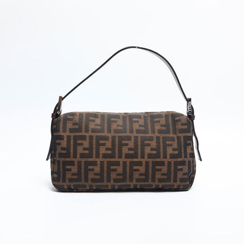 FENDI Zucca mamma bucket Shoulder Bag Brown WS14834