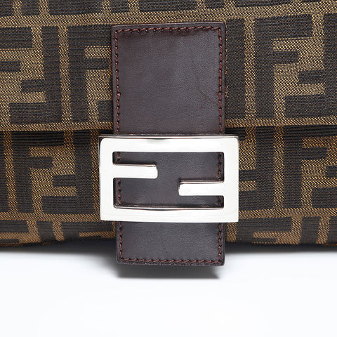 FENDI Zucca mamma bucket Shoulder Bag Brown WS14834