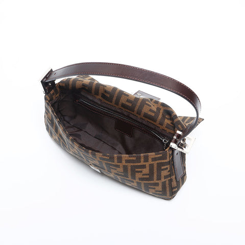 フェンディ FENDI ズッカ マンマバケット ショルダーバッグ ブラウン WS14835