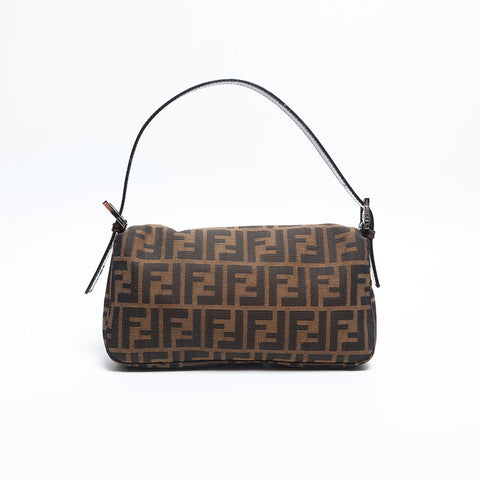 フェンディ FENDI ズッカ マンマバケット ショルダーバッグ ブラウン WS14835