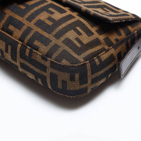フェンディ FENDI ズッカ マンマバケット ショルダーバッグ ブラウン WS14835